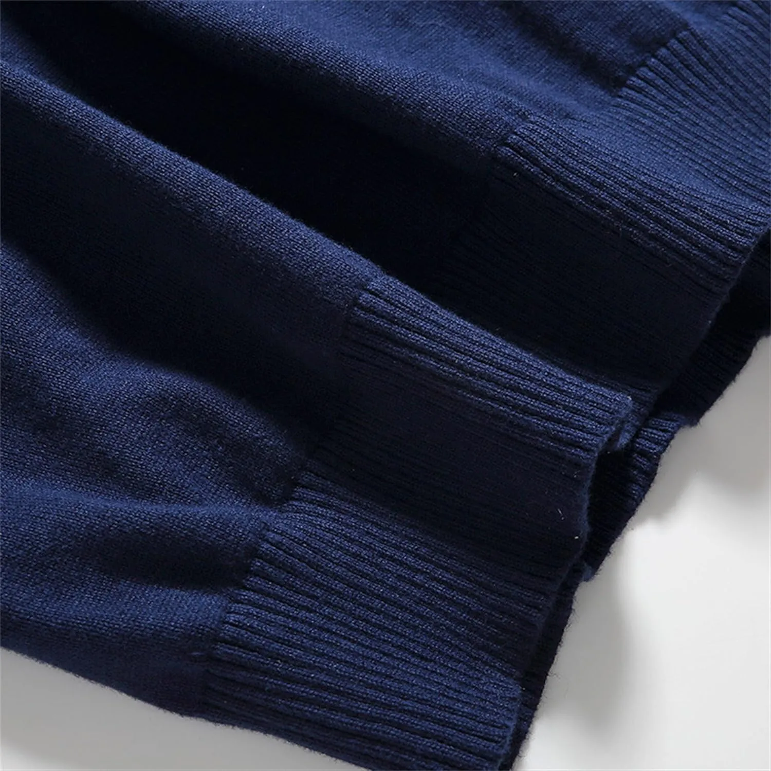 Men's Essential Long Sleeve V-Neck Sweater Soft Touch Slim Pullover Regular Fit Cotton Sweater