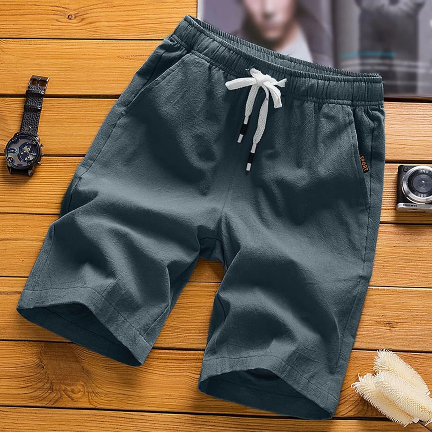 Men's Gym Workout Shorts Quick Dry Bodybuilding Weightlifting Pants Training Running Jogger with Pockets