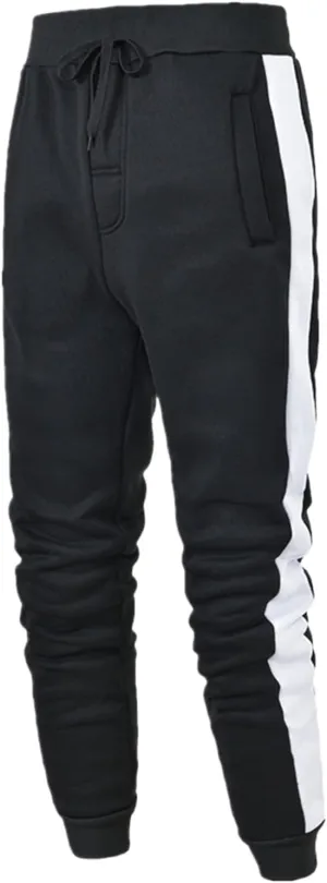 Mens Heavyweight Fleece Casual Joggers Sweatpants Oversized Hip Hop Western Yoga Sweatpants Big and Tall Travel Pants