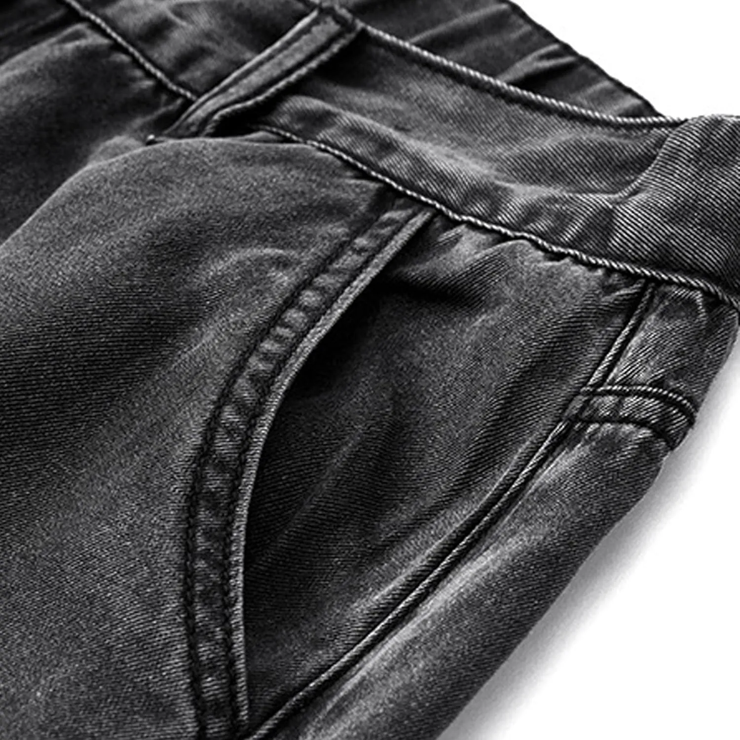 Men's Loose Straight Wide-Leg Jeans Casual Streetwear Wide Leg Denim Pants Y2K Classic Mid Waist Motorbike Trousers