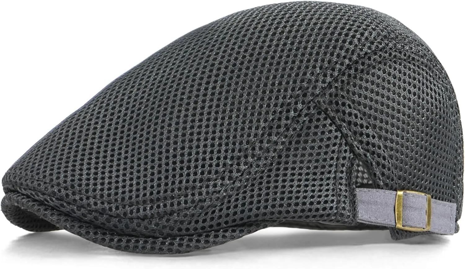 Men's Mesh Cap Breathable Summer Newsboy Hat Adjustable Beret Ivy Cap Irish Cabbie Driving Hunting Hats