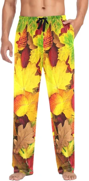 Men's Pajama Pants Cotton Trouser Lounge Pants Sleepwear with Pockets(S-2XL)