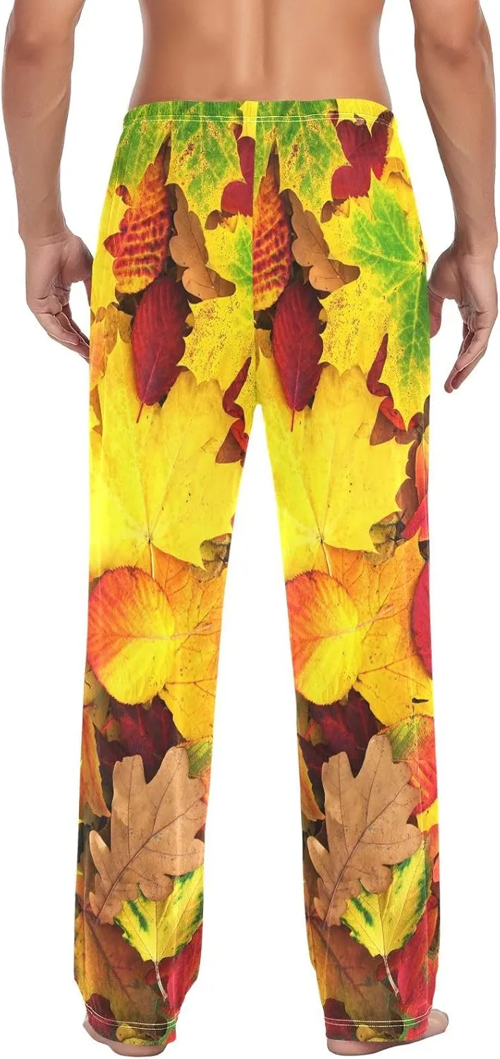 Men's Pajama Pants Cotton Trouser Lounge Pants Sleepwear with Pockets(S-2XL)