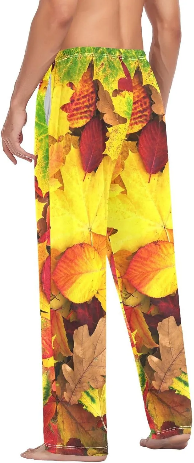 Men's Pajama Pants Cotton Trouser Lounge Pants Sleepwear with Pockets(S-2XL)