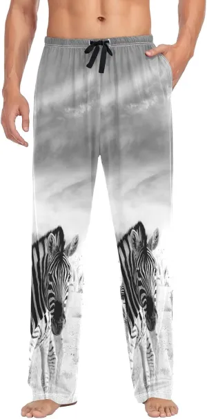 Men's Pajama Pants Cotton Trouser Lounge Pants Sleepwear with Pockets(S-2XL)