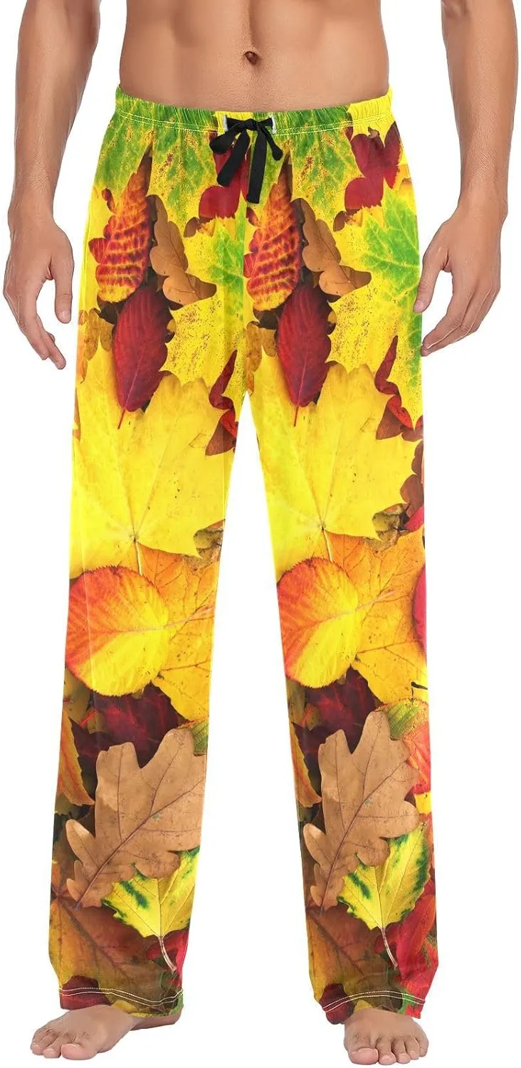 Men's Pajama Pants Cotton Trouser Lounge Pants Sleepwear with Pockets(S-2XL)