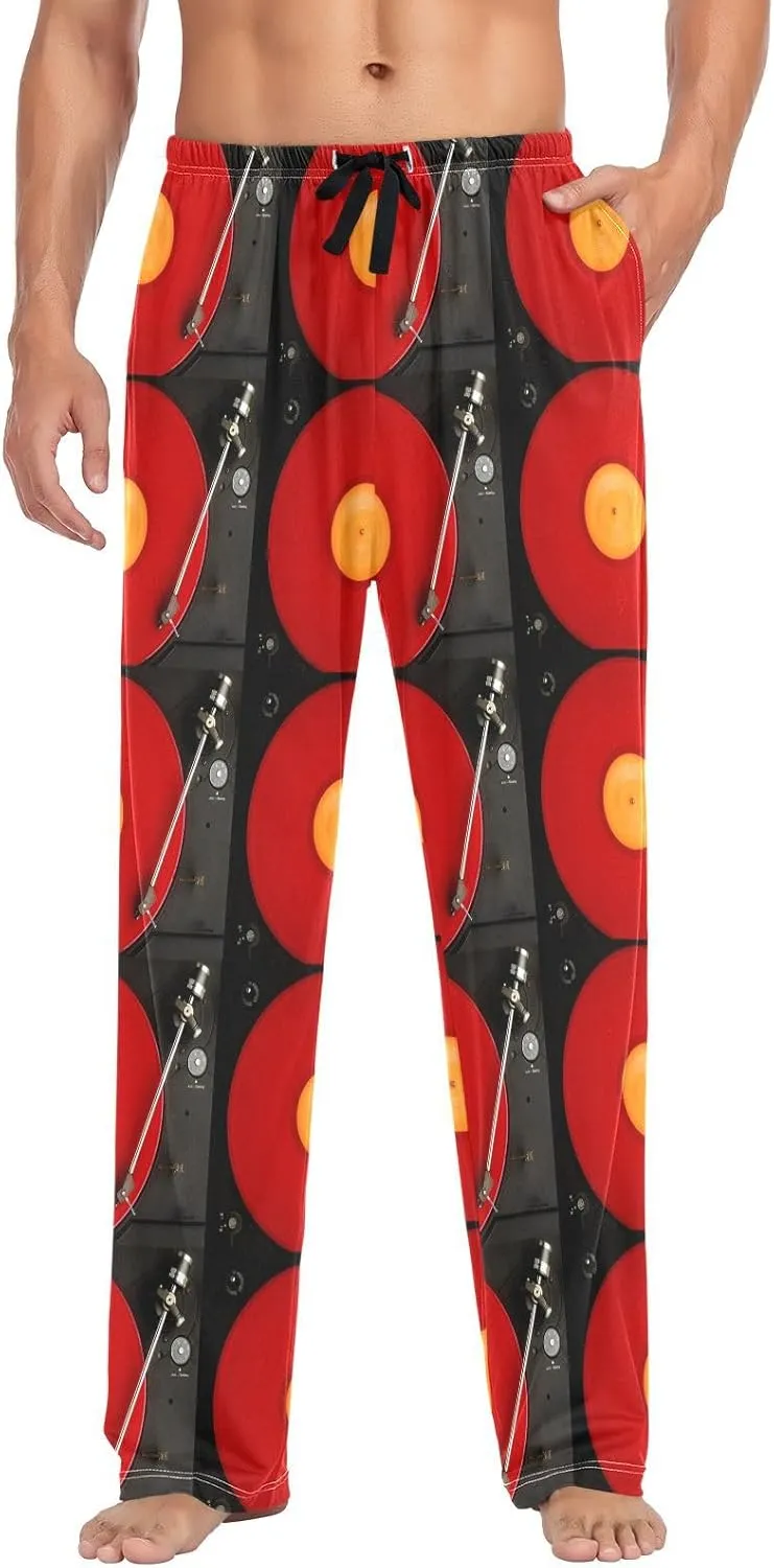 Men's Pajama Pants Cotton Trouser Lounge Pants Sleepwear with Pockets(S-2XL)