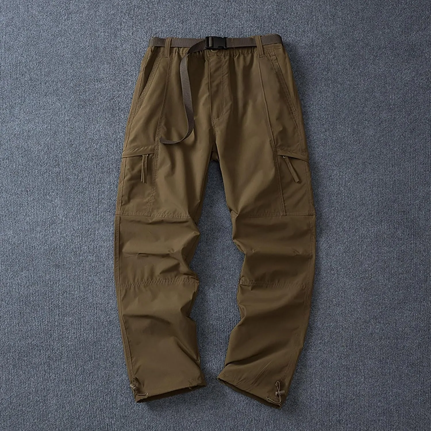 Mens Pants Cargo Joggers Casual Joggers Pants Stretch Drawstring Elastic Waist Tapered Leg Sweatpants with Pockets