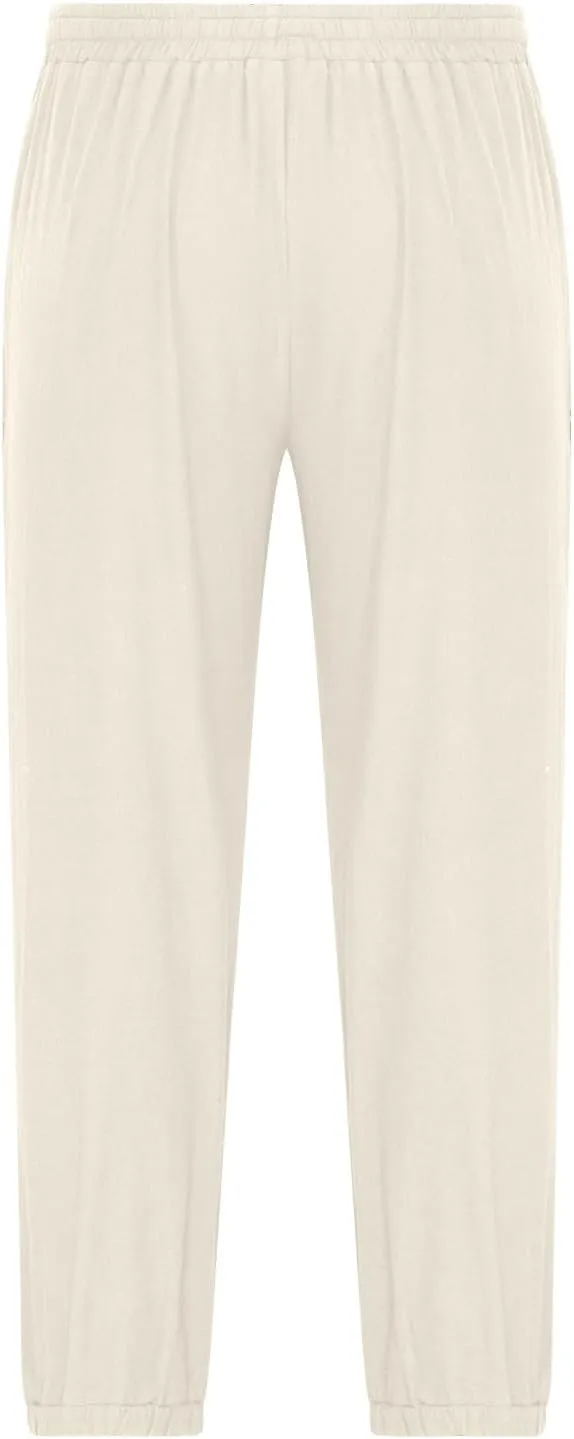 Mens Pants Casual Cinch Bottom Harem Pants Elastic Waist Drawstring Tapered Pant Baggy Breathable Jogger with Pockets