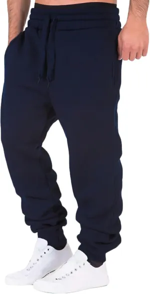 Mens Sporty Jogger Sweatpants Loose Fit Gym Athletic Pants Casual Workout Work Trousers