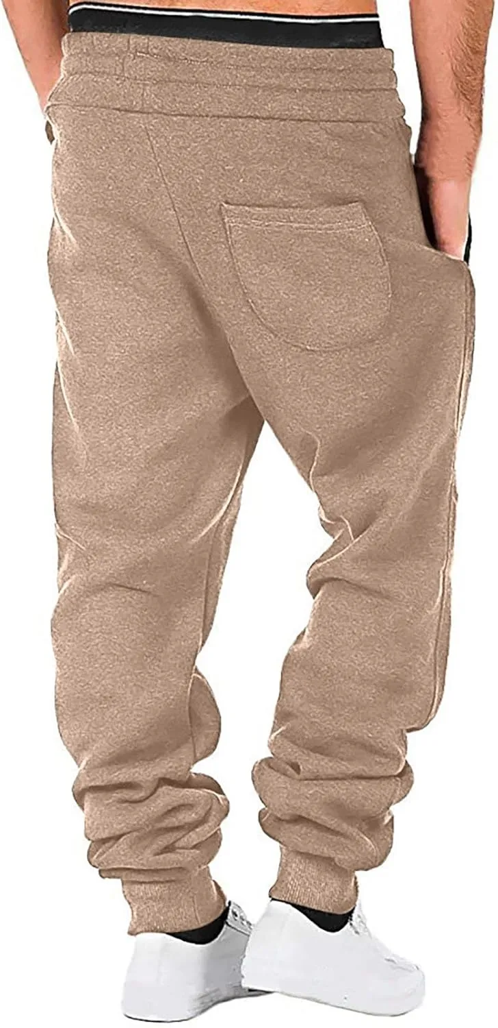 Mens Tactical Cargo Pants Casual Hiking Athletic Joggers Stretch Elastic Waist Sweatpants Hiking Outdoor Pants