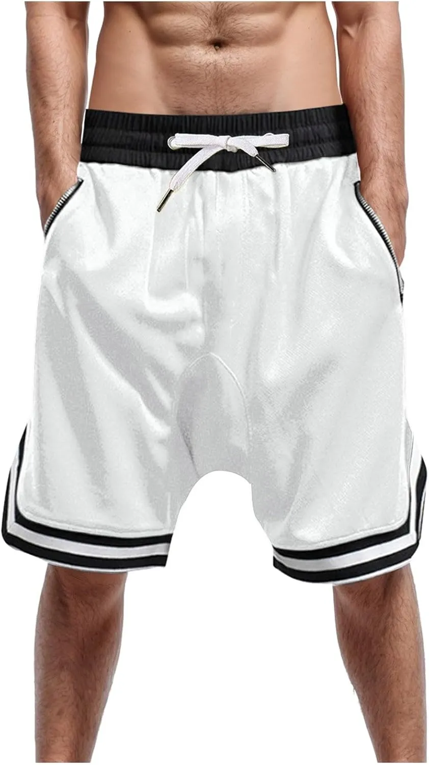 Men's Workout Shorts with Pockets Lightweight Quick Dry Athletic Gym Running Shorts for Men