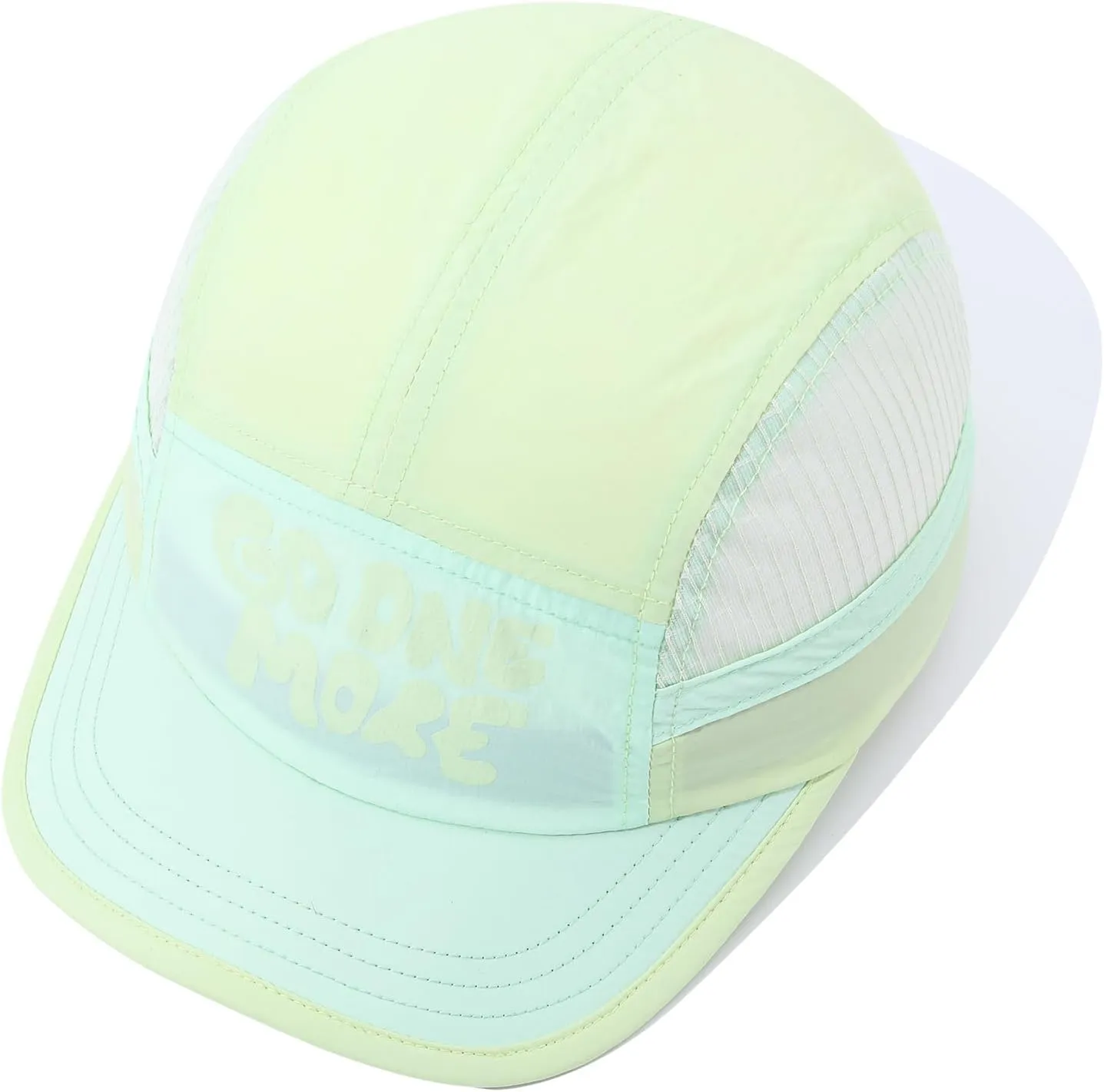 Mesh 5 Panel Baseball Cap Summer Short Brim Hats for Men Women Breathable Lightweight Dad Hat Umpire Cadet Cap