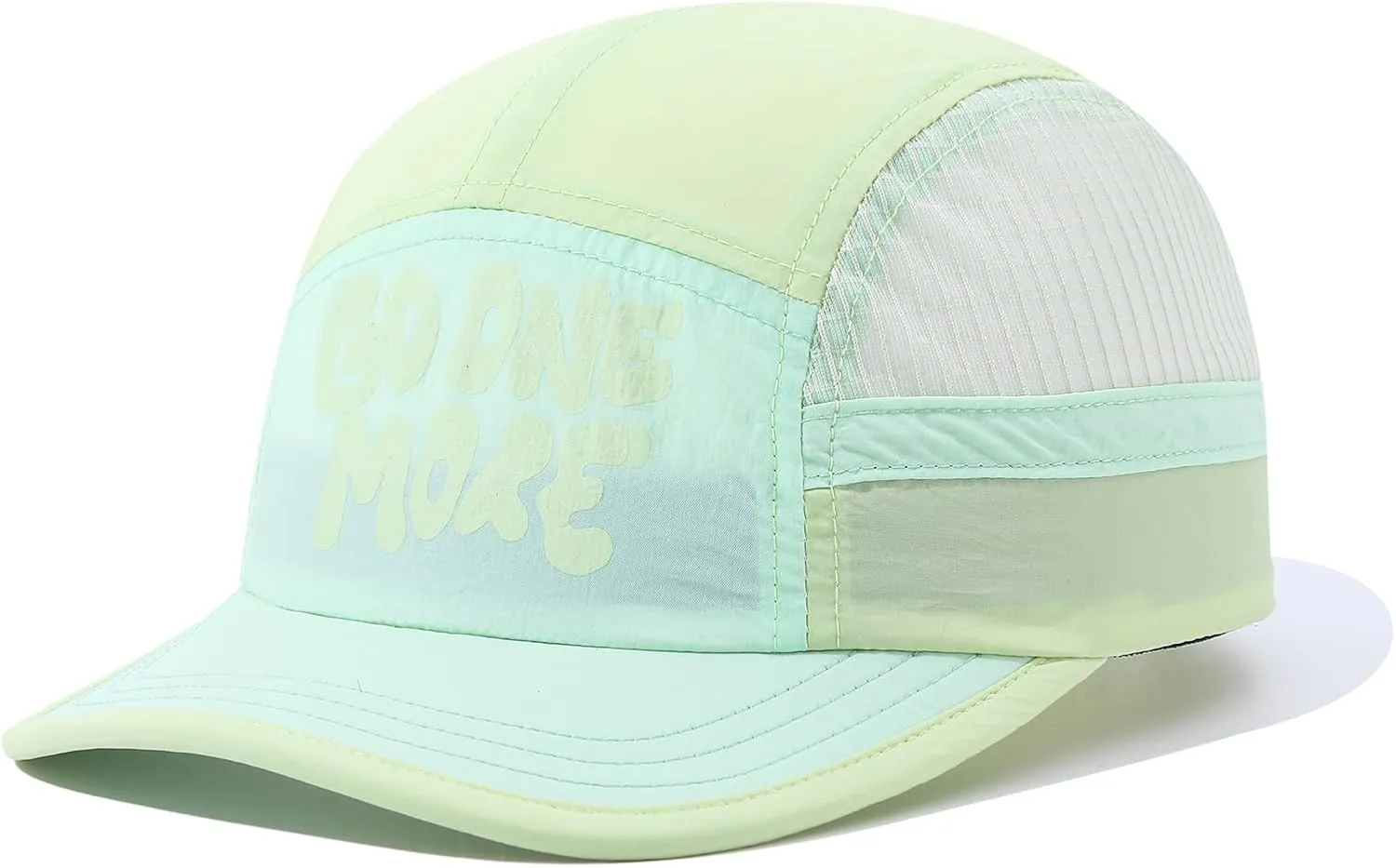 Mesh 5 Panel Baseball Cap Summer Short Brim Hats for Men Women Breathable Lightweight Dad Hat Umpire Cadet Cap