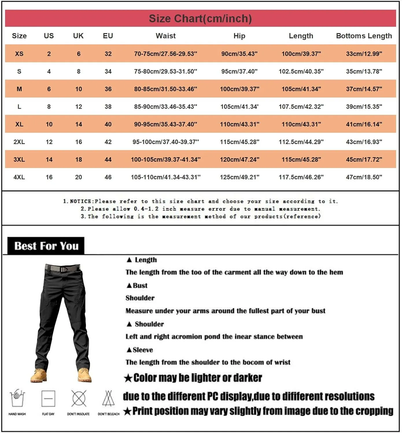 MIDOO Camo Cargo Pants for Men Baggy Flex Quick Dry Tactical Pants Lightweight Waterproof Hiking Work Camouflage Sweatpants