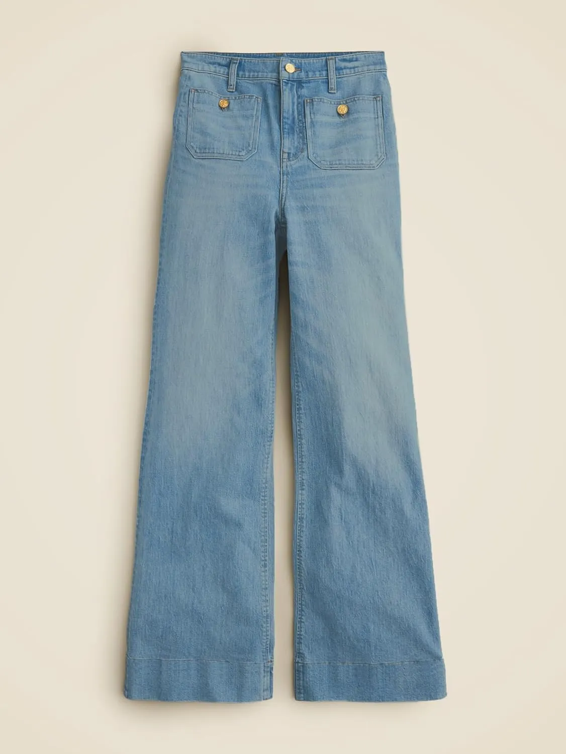 Oprah's Favorite Jeans Baggy Jeans High Waisted Wide Leg Straight Stretchy Denim Pants with Patch Pockets