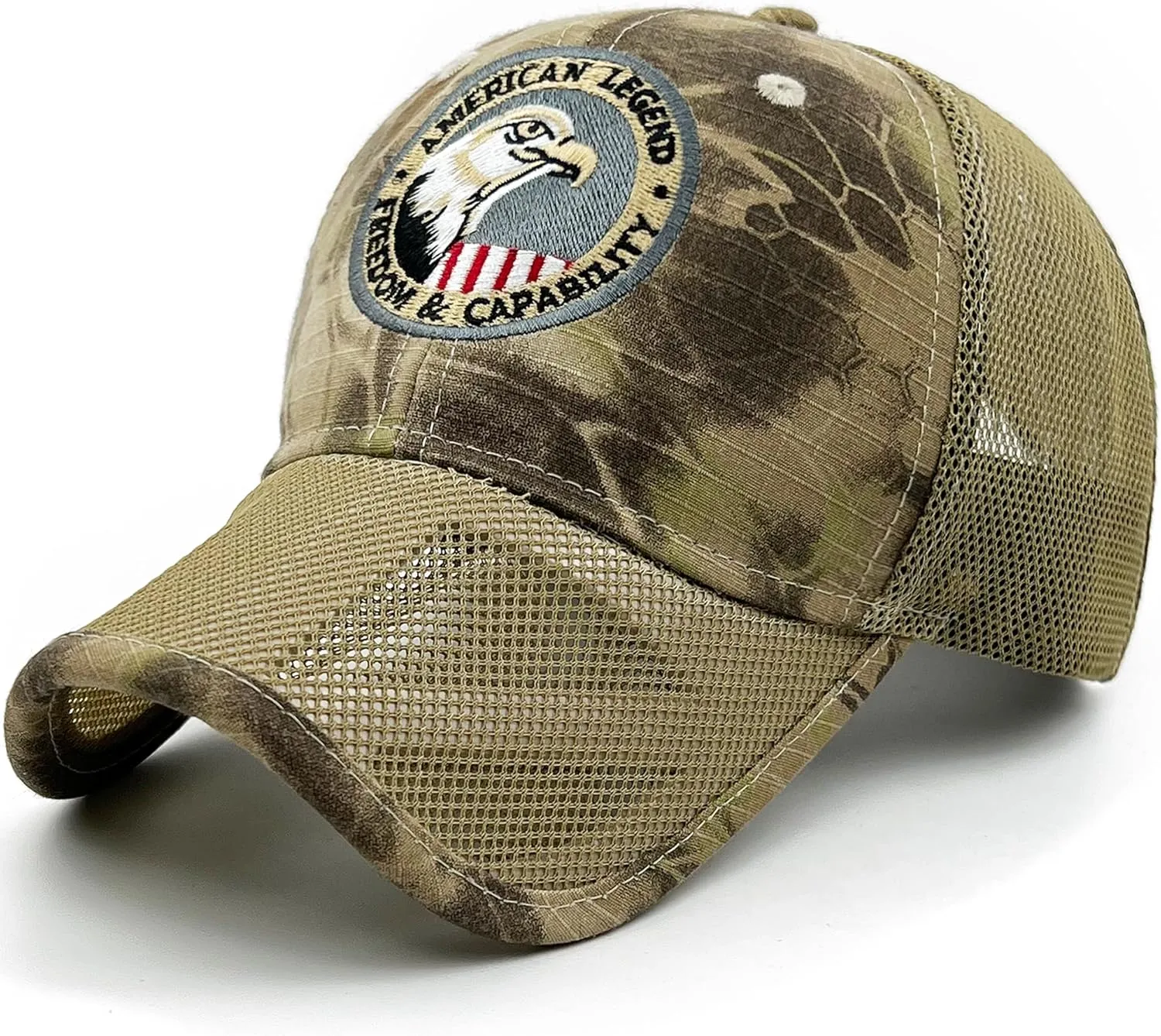 Oversize XXL Mens Tactical Camo Baseball Caps Breathable Mesh Womens Patriotic Operator Camouflage Ball Hats
