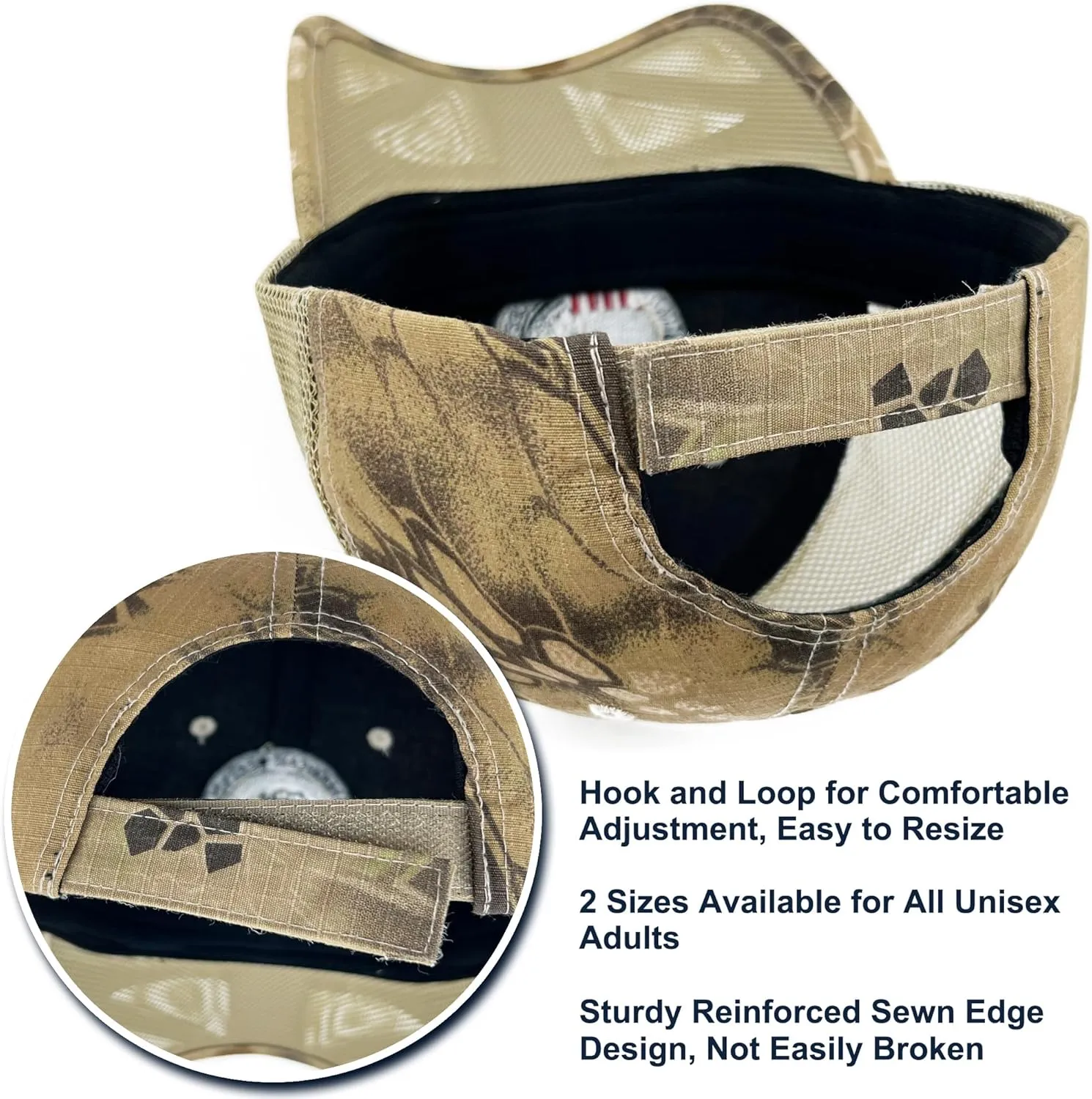 Oversize XXL Mens Tactical Camo Baseball Caps Breathable Mesh Womens Patriotic Operator Camouflage Ball Hats