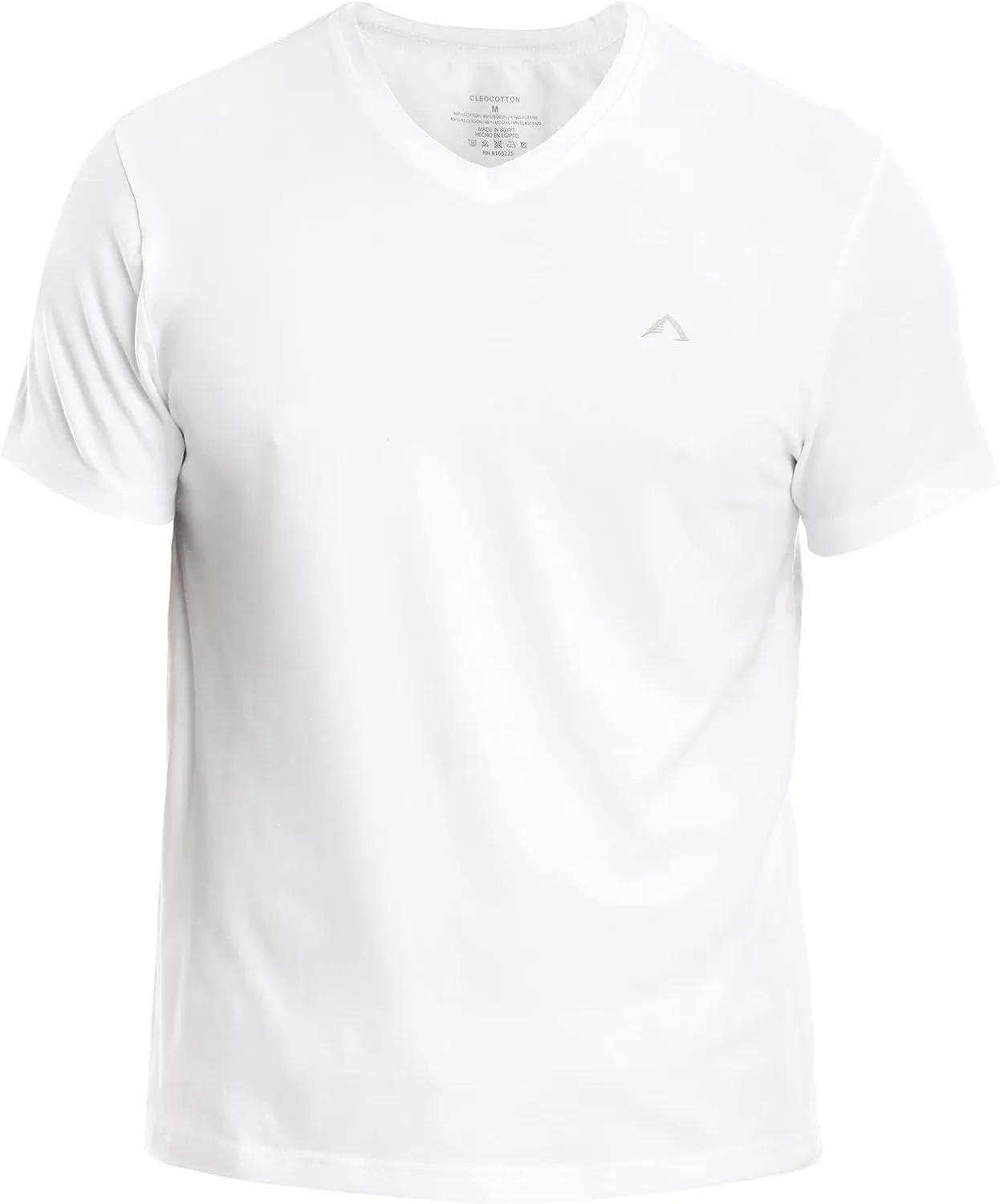 Premium Classic Mens V-Neck T-Shirt | Ultra Soft, Breathable Cotton Modal Stretch Mens T-Shirt | Tag Free (Made in Egypt)