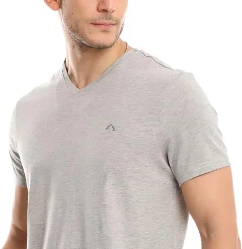 Premium Classic Mens V-Neck T-Shirt | Ultra Soft, Breathable Cotton Modal Stretch Mens T-Shirt | Tag Free (Made in Egypt)