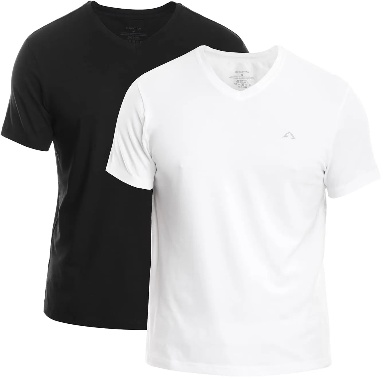 Premium Classic Mens V-Neck T-Shirt | Ultra Soft, Breathable Cotton Modal Stretch Mens T-Shirt | Tag Free (Made in Egypt)