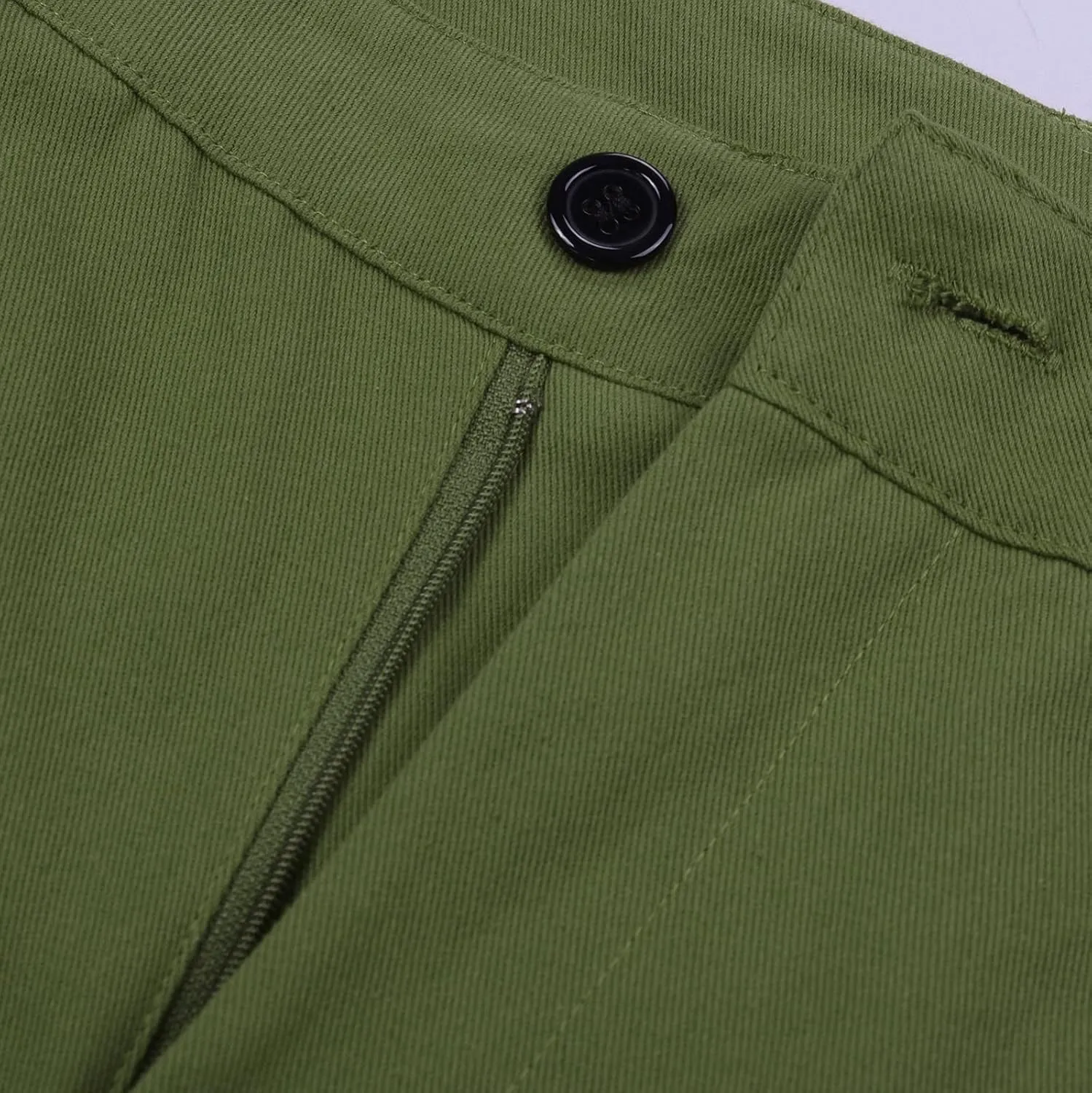 QWENTMTNTY Mens Cargo Pants Baggy Stretch Elastic Waist Straight Chino Pants Drawstring Casual Tactical Hiking Work Pants