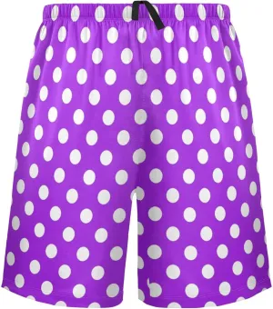 Retro Multicolor Polka Dot On Vintage Paper Texture Men's Pajama Pants Shorts Sleepwear Lounge Pajama Bottoms