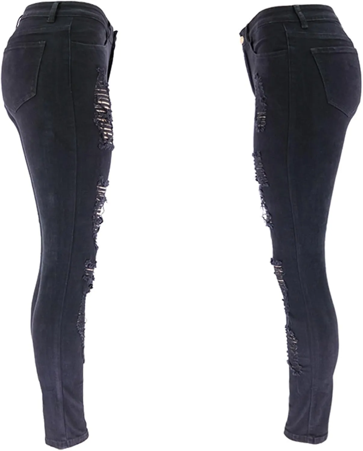 Ripped Distressed Jeans for Women High Waisted Casual 2025 Mom Butt Lifting Bootcut Pants Skinny Legging Petite Jeans
