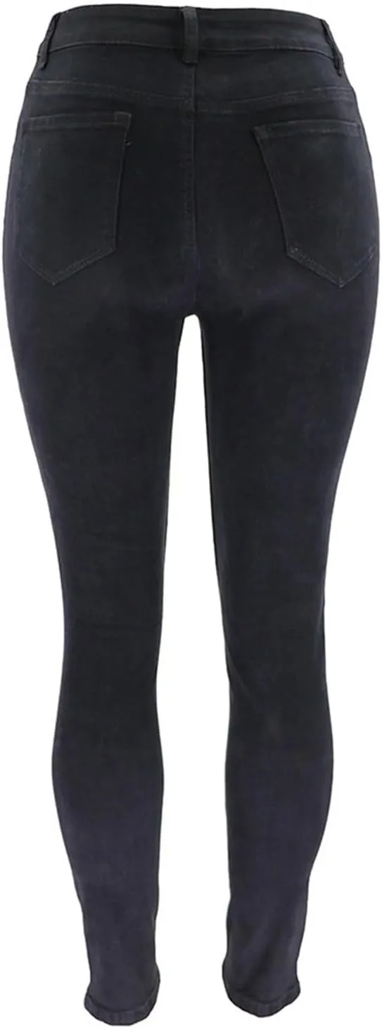 Ripped Distressed Jeans for Women High Waisted Casual 2025 Mom Butt Lifting Bootcut Pants Skinny Legging Petite Jeans