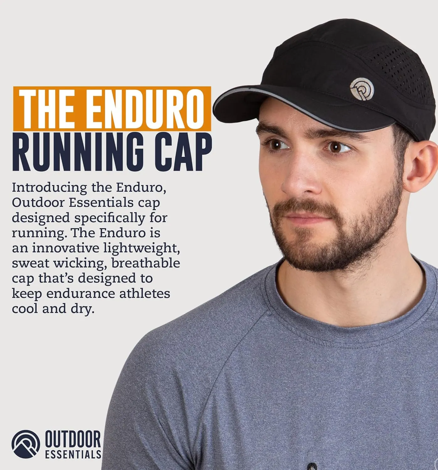 Running Hat for Men - Dry Fit Running Cap for Women, Tennis Hats, Breathable Hat, Workout Cap for Baseball,Sweat Wicking Hat