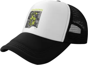 Shinedowns Classic Adjustable Breathable Mesh Baseball Cap Trucker Hat Cap for Men and Women Black