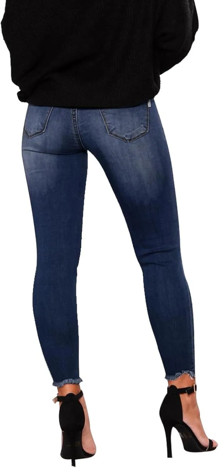 Skinny Jeans for Women High Waisted Ripped Stretchy Jeans Tummy Control Distressed Jeans Destroyed Denim Jeggings
