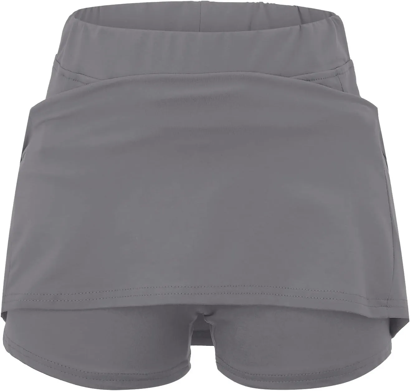 Skorts for Woman Plus Size Tummy Control Yoga Culottes Lightweight Quick Dry Tennis Golf Skirts with Shorts Underneath
