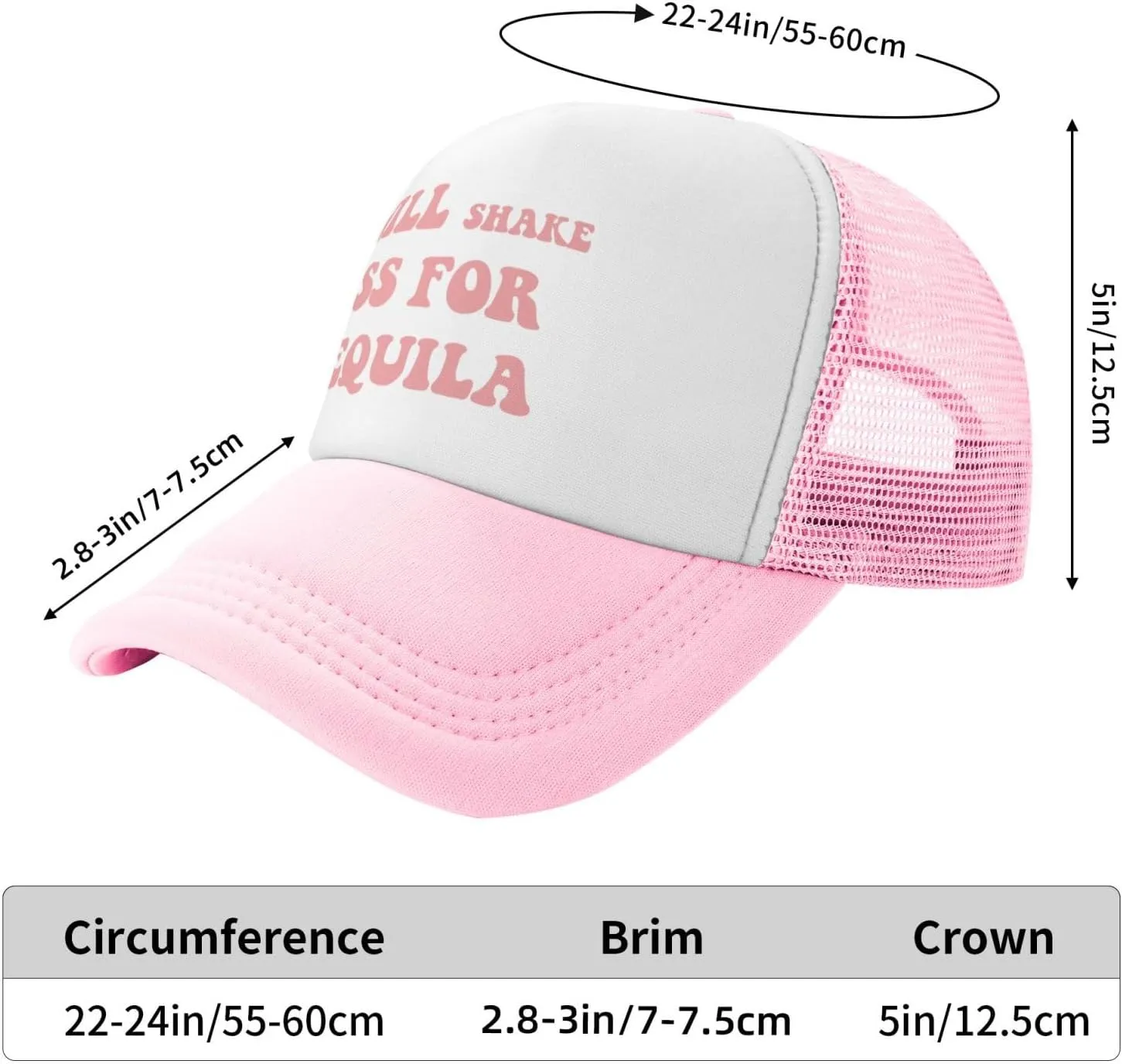 Sorry About My Husband Funny Trucker Hat for Women Baseball Cap Breathable Mesh Pink Hat