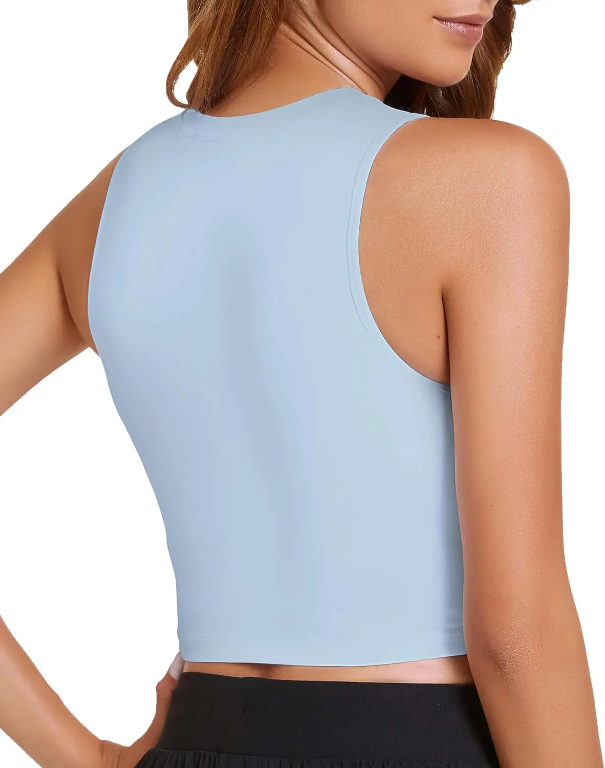 Sports Bras for Women Removable Padded Athletic Yoga Running Crop Tops Sleeveless Gym Workout Tops