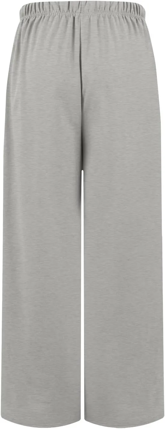 Straight Leg Sweatpants for Women Baggy Joggers Wide Leg High Waisted Jogger Pants Pull on Lounge Pants with Pockets