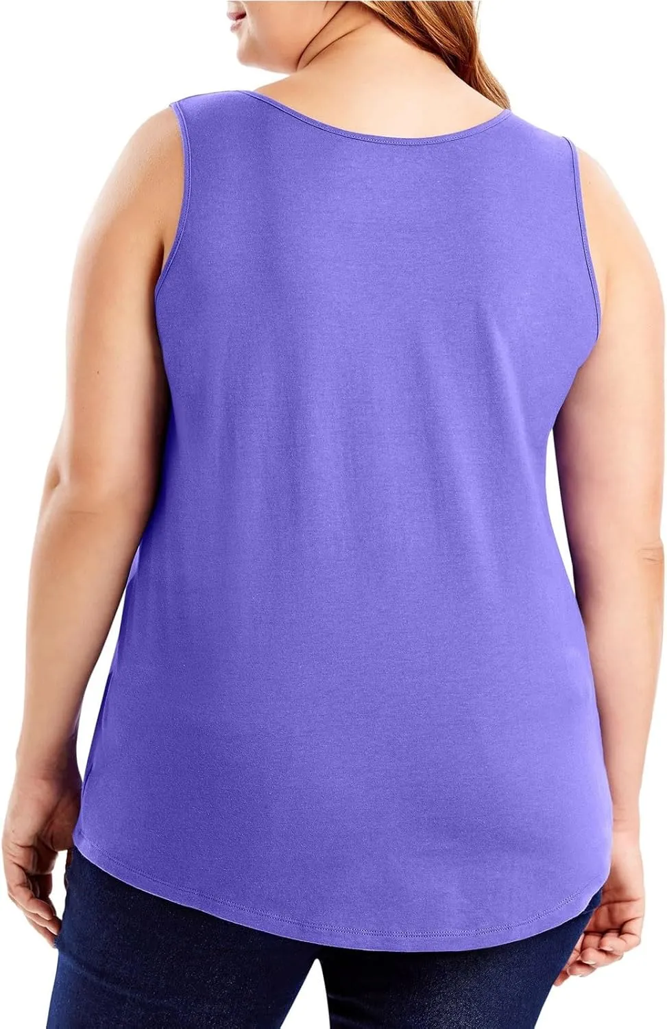 Summer Basic Oversized Tank Tops Women Casual Comfy Sleeveless Crewneck Shirts Plus Size Loungewear Undershirts