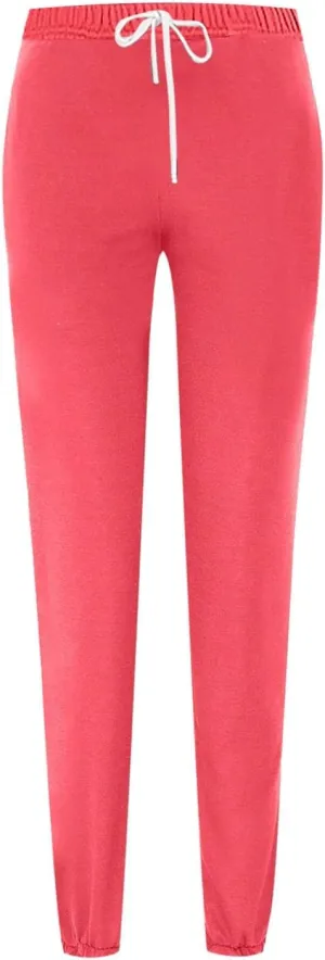 Sweatpants Women High Waisted Lounge Pants with Pockets Cinch Bottom Drawstring Sweatpants Fleece Lined Joggers
