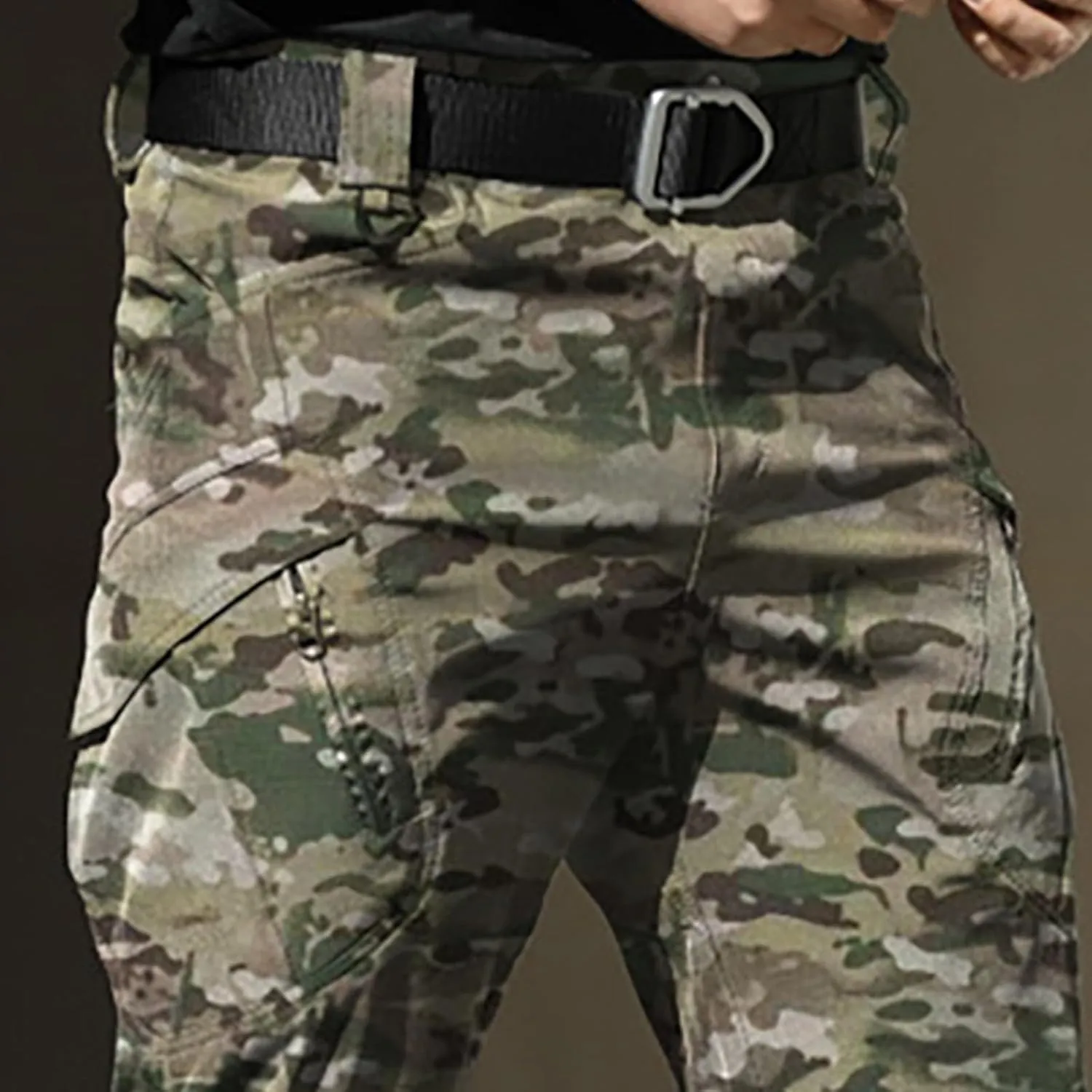 Tactical Pants for Men Water Resistant Cargo Hiking Pants Multi Pockets Relaxed Fit Stretch Quick Dry Work Trousers