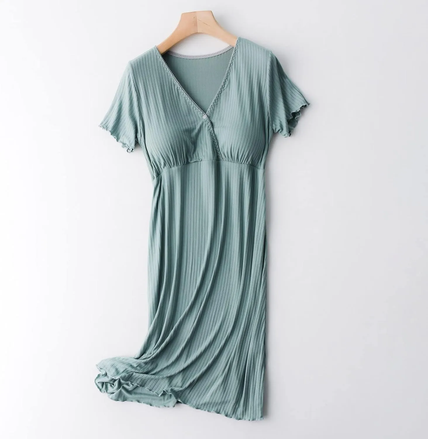 TANGNADE Nursing Dress Maternity Nightgown Sleepwear for Breastfeeding Maternity Dress Comfy Loungewear for Pregnancy