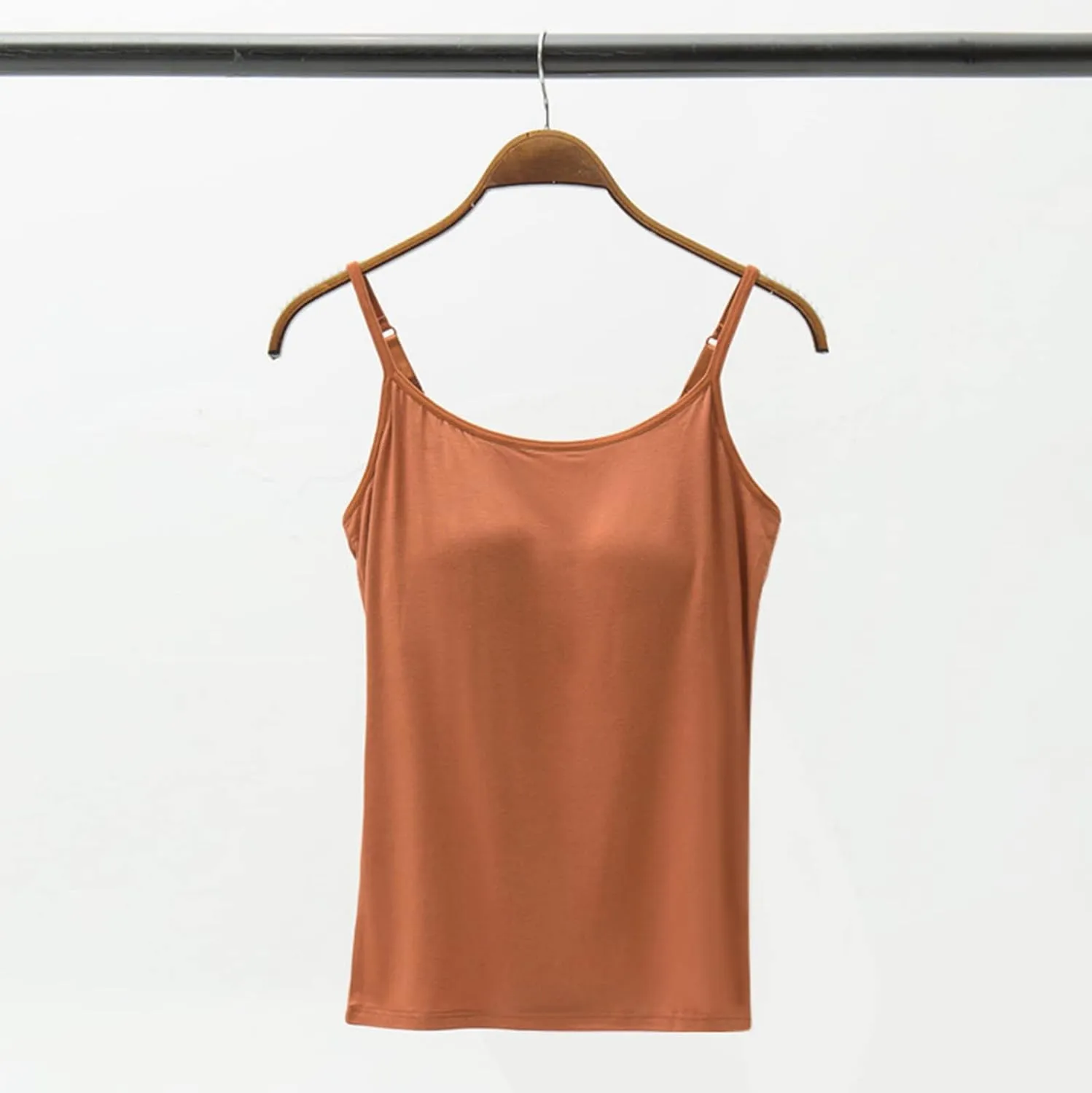 Tank Tops for Women Built with Shelf Bra Adjustable Spaghetti Strap Summer Sexy Athletic Outfits Layering Undershirt