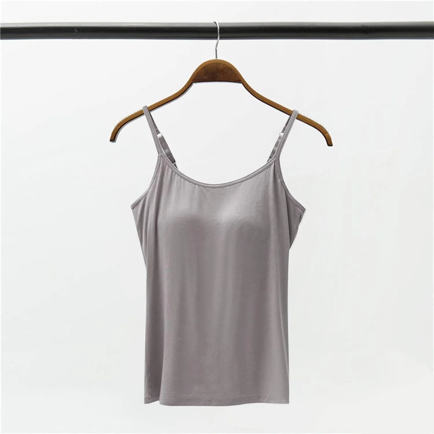 Tank Tops for Women Built with Shelf Bra Adjustable Spaghetti Strap Summer Sexy Athletic Outfits Layering Undershirt