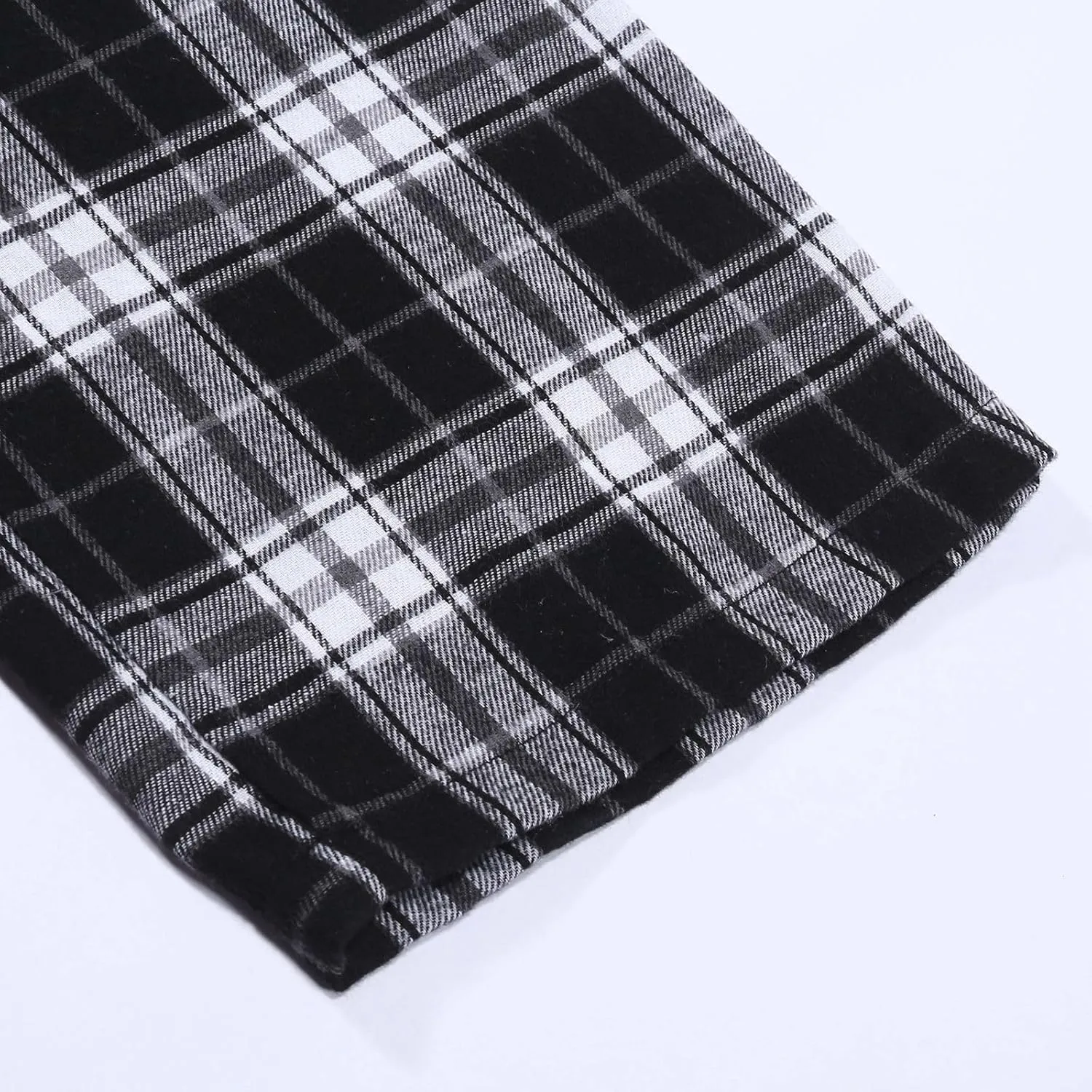 Track Pants for Men Plaid Casual Lounge Gym Plus Size Joggers Sweatpants Fleece Pajama Pants Lightweight Wide Leg
