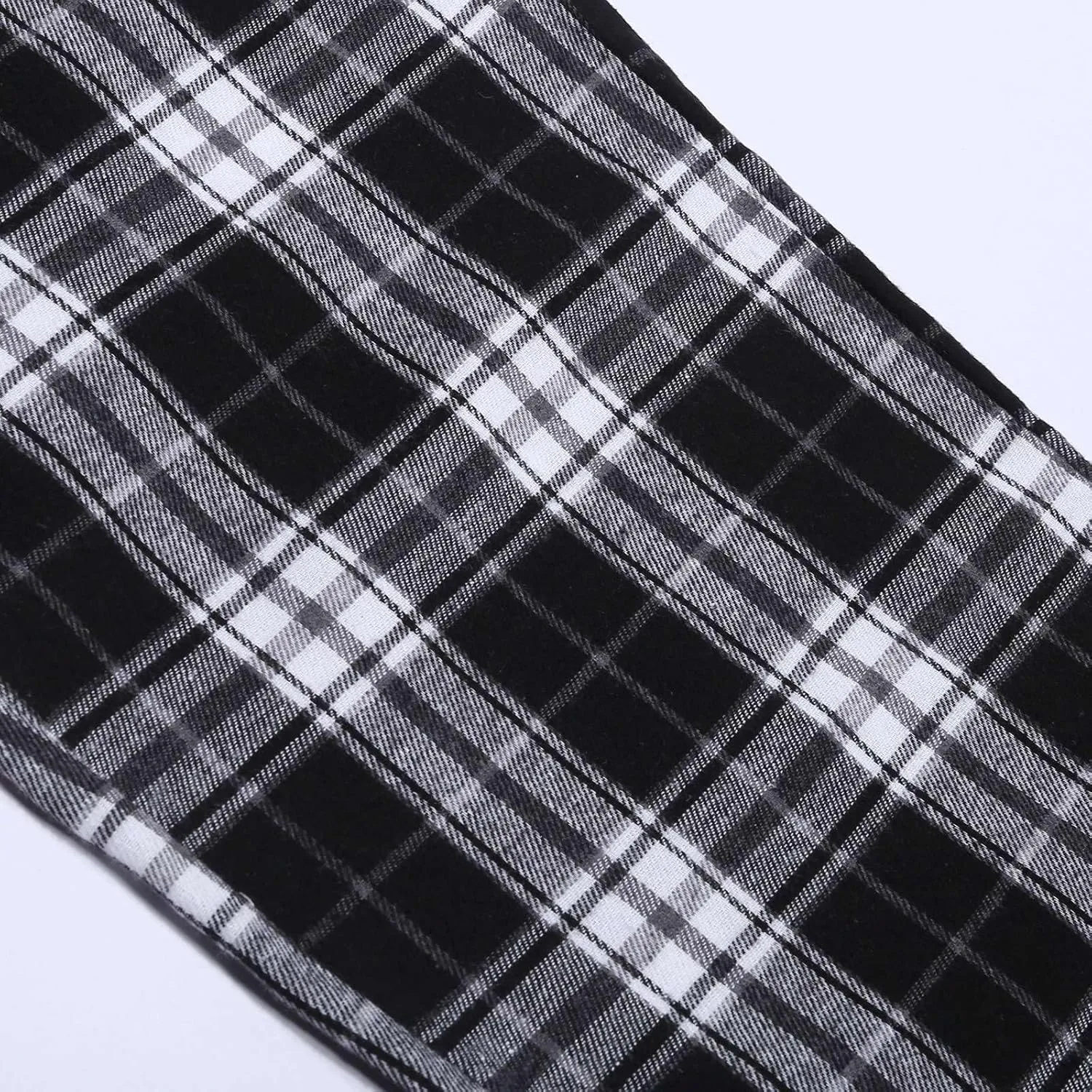 Track Pants for Men Plaid Casual Lounge Gym Plus Size Joggers Sweatpants Fleece Pajama Pants Lightweight Wide Leg