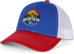 Trucker Hats for Men - Blank Baseball Cap Teenagers Snapback Adjustable Breathable Mesh Back Cap Plain