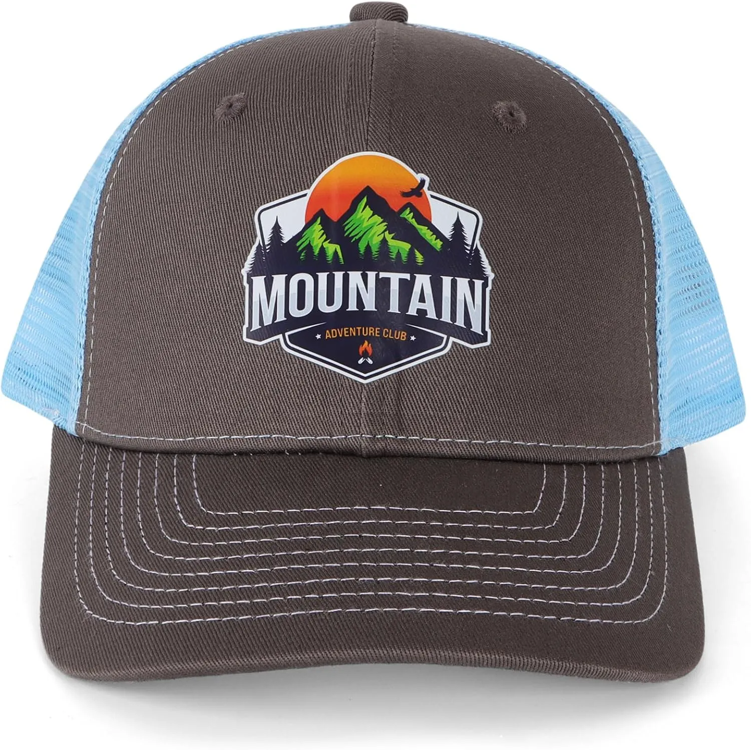 Trucker Hats for Men - Blank Baseball Cap Teenagers Snapback Adjustable Breathable Mesh Back Cap Plain
