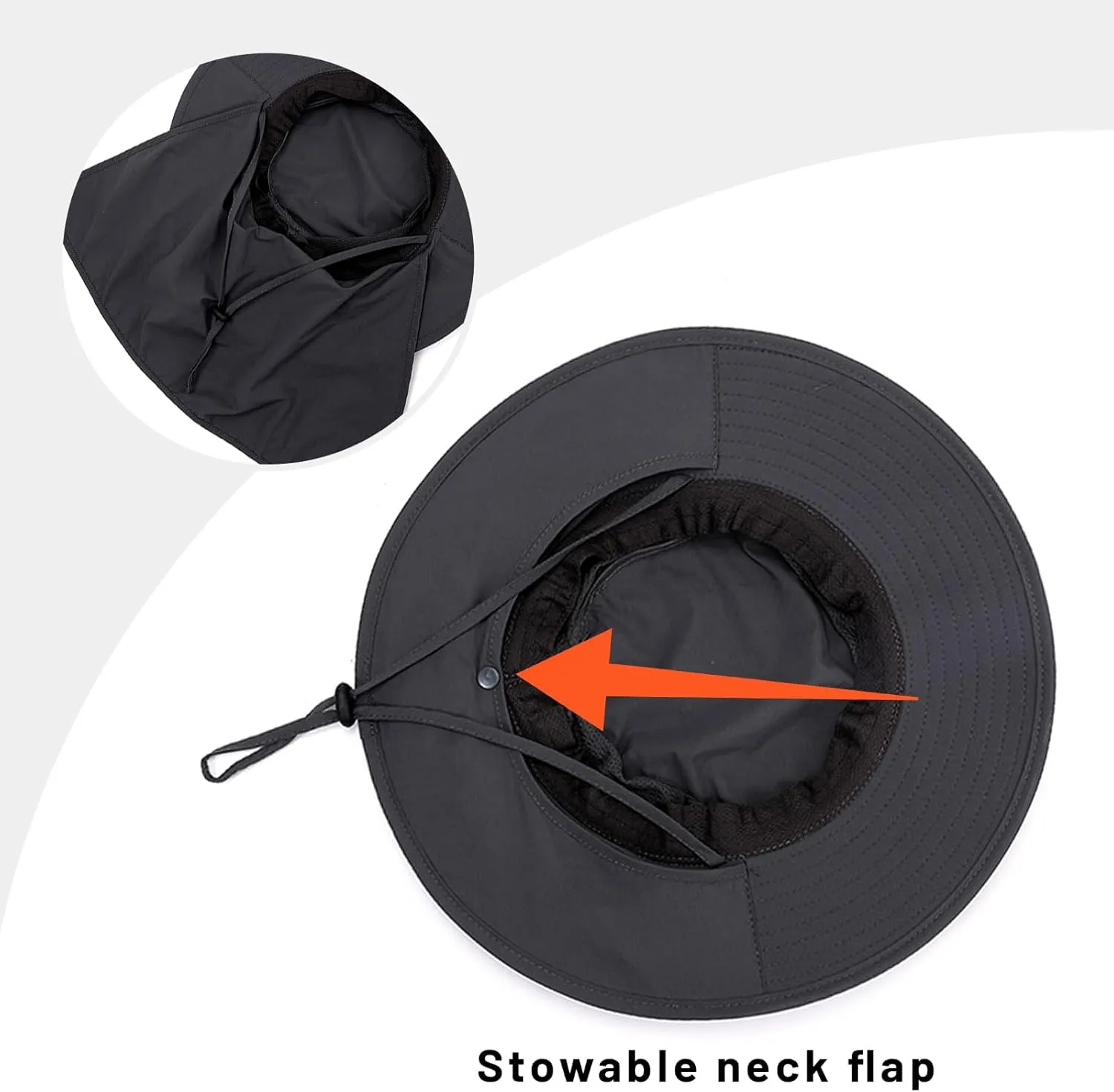 UPF 50  Sun Protection Summer Fishing Hat for Men & Women - Wide Brim, Breathable Mesh & Adjustable Strap