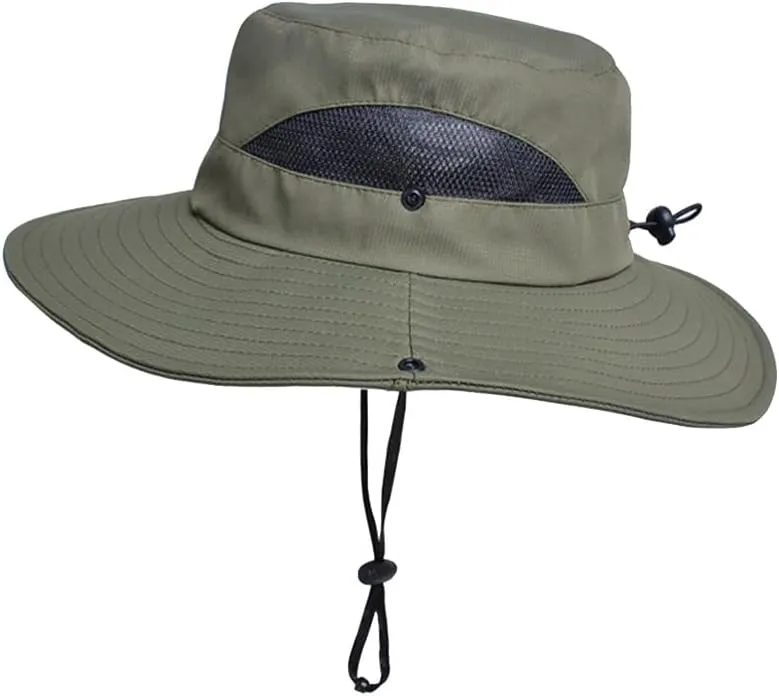 Wide Brim Sun Hat for Women Breathable Mesh Bucket Boonie Hats