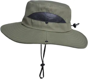 Wide Brim Sun Hat for Women Breathable Mesh Bucket Boonie Hats