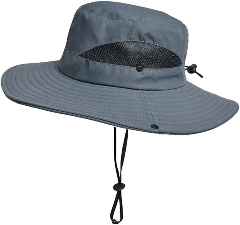 Wide Brim Sun Hat for Women Breathable Mesh Bucket Boonie Hats